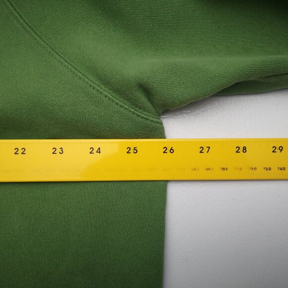 Gap Factory Men's Size XL Green Terry Lined Loose Fit Round Neck Sweat Shirt - Picture 6 of 12